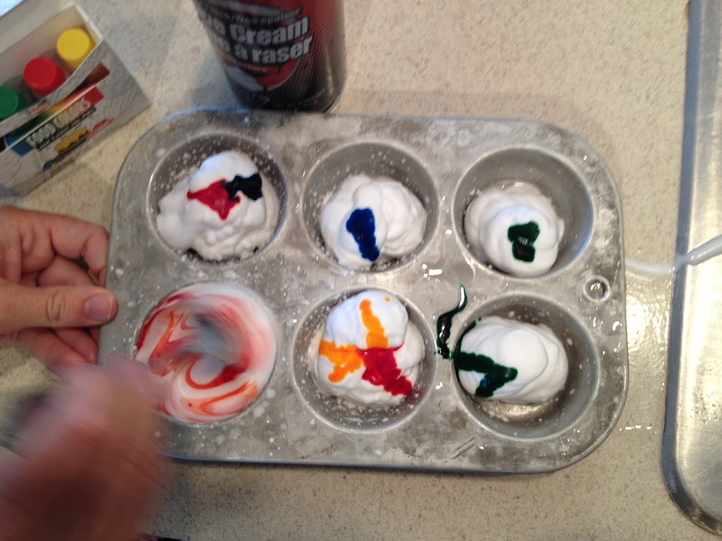 Shaving Cream Paint Fun!