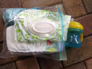 clear diaper bag