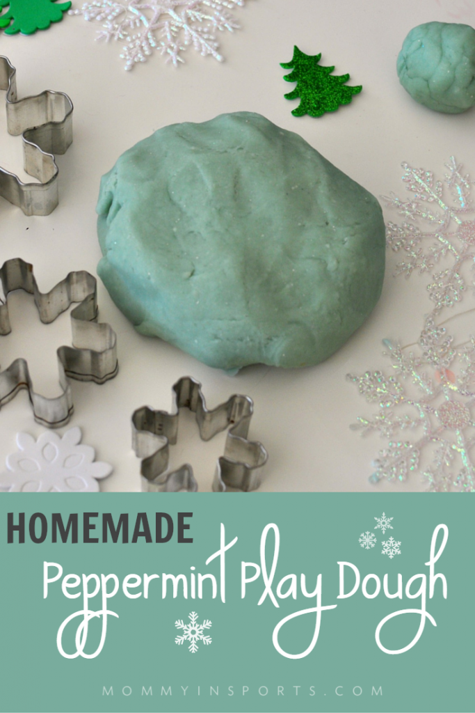 Looking for a favor for your Frozen parties or to add some winter fun into your homes? Try this Homemade Peppermint Playdough Recipe!