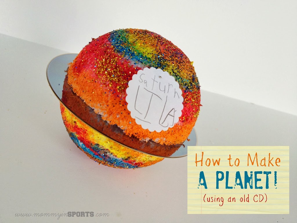 Have a school project or teaching planets and need a fun activity? Use an old CD and make a planet with a small ball! So easy and fun!