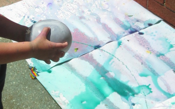 balloon paint jewel rose
