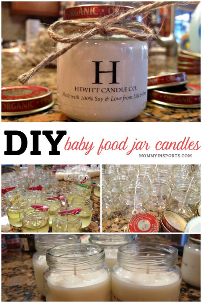 Adorable DIY Baby Food Jar Candles