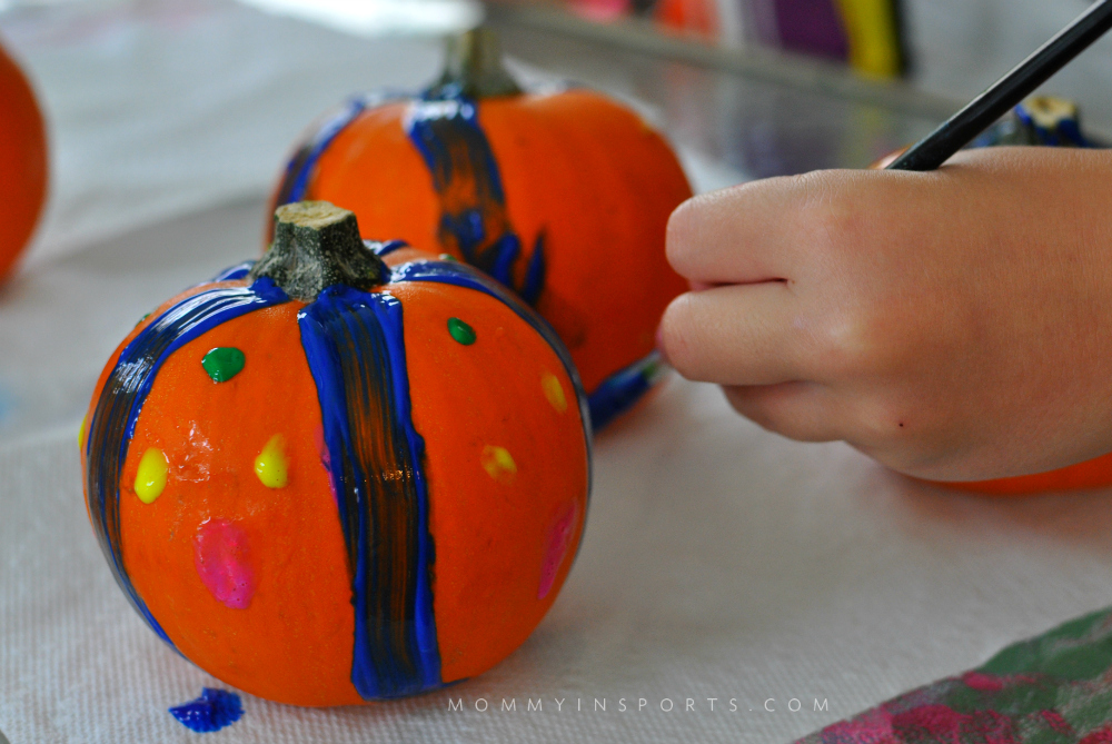 Painting Pumpkins Easy Fall Decorations