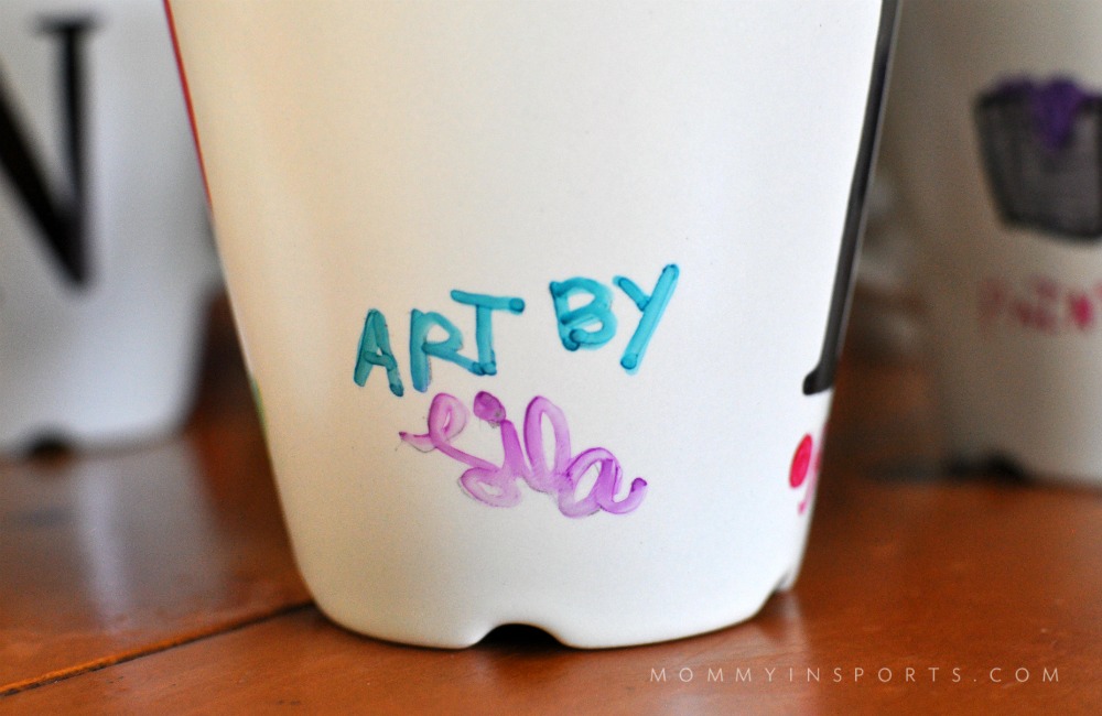 DIY Sharpie Mugs Art by Li;a