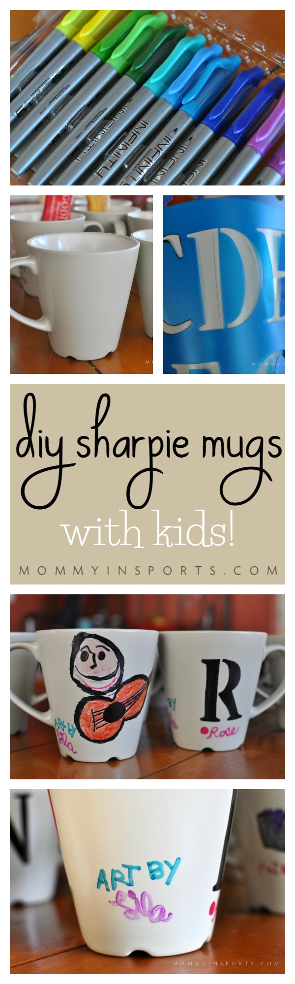 diy sharpie mugs with kids