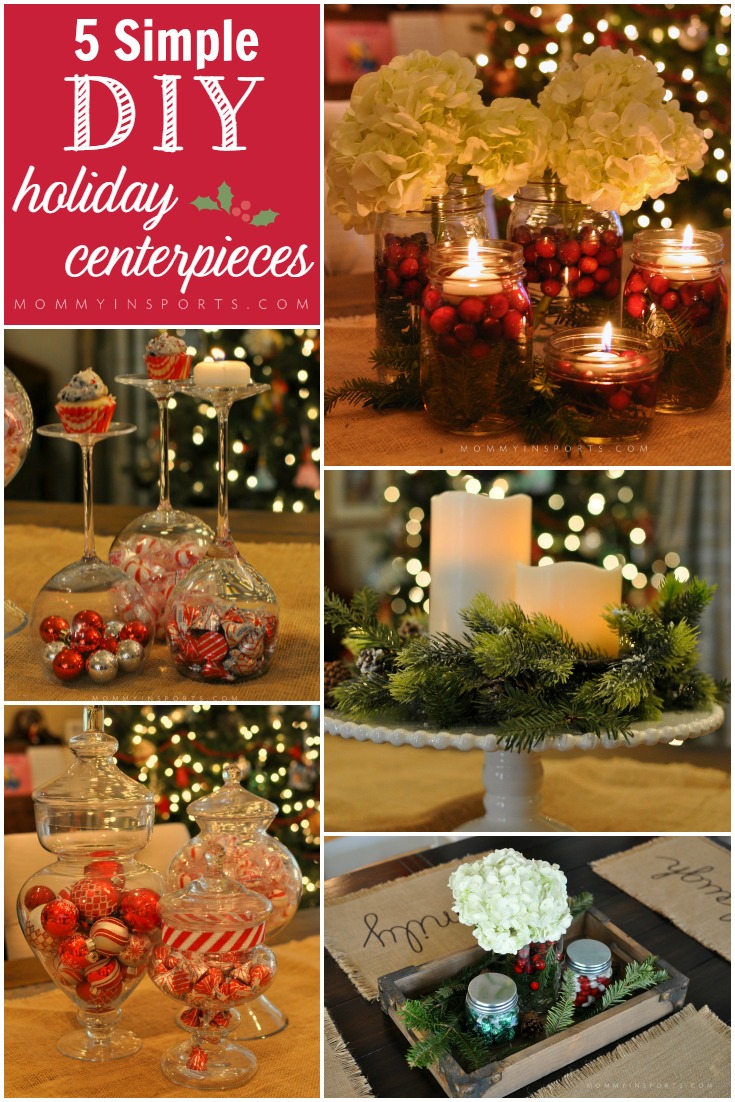 Need a quick table centerpiece but don't have time or money? Try one of these DIY Holiday Centerpiece ideas that you can make from items in your home!