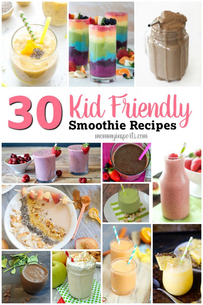 Looking for a way to add vegetables to your kids diet? Try one of these 30 kid friendly smoothie recipes!