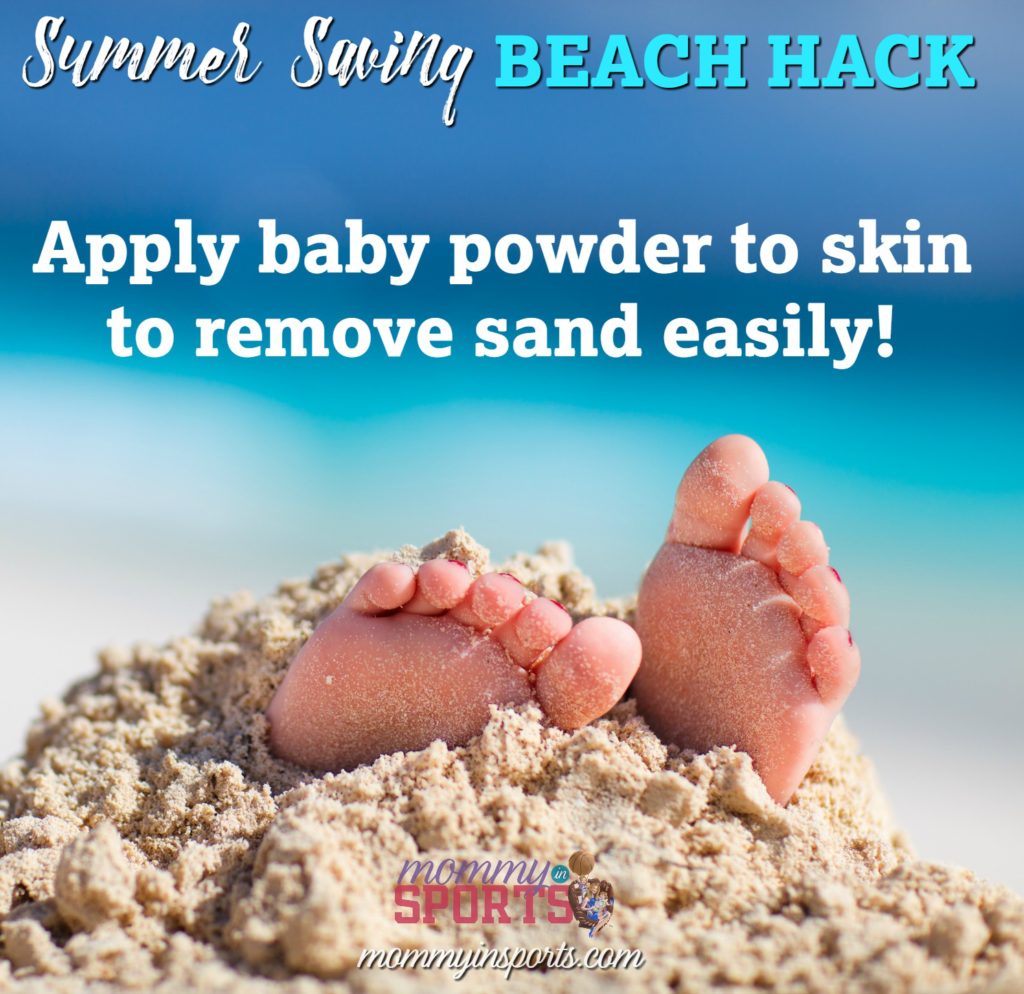 Summer Saving Beach Hack Baby powder