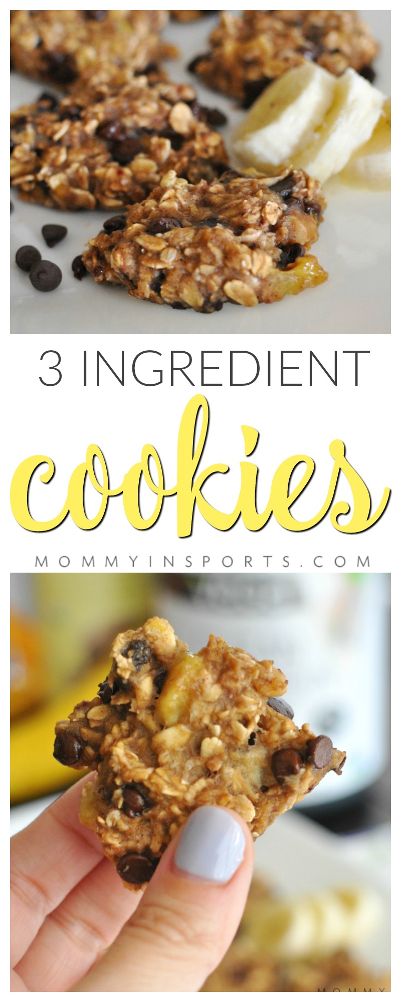 Looking for an easy recipe to make with the kids? Try these simple yet delish 3 ingredient cookies! No measuring, no mixers, no fuss!