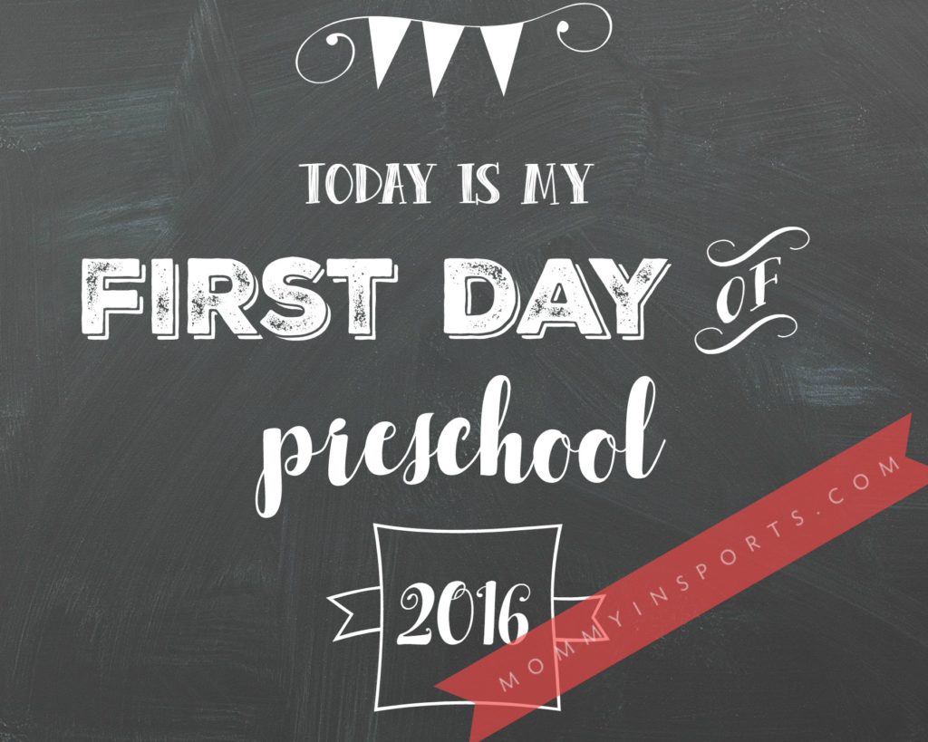 FREE Chalkboard First Day Of School Printables FREE Chalkboard First Day Of School Printables